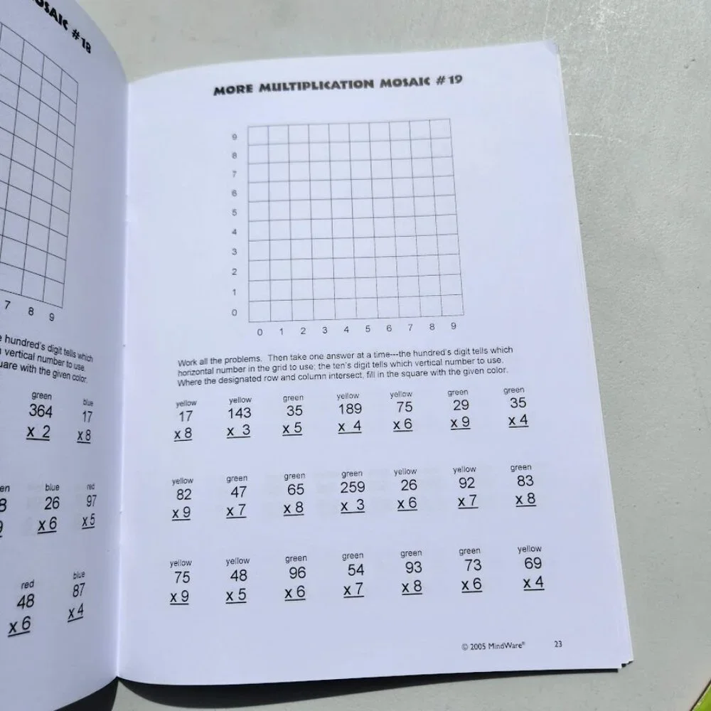 Workbook Activity Book Bundle Lot of 3 Books Multiplication Math Puzzle Card Gam